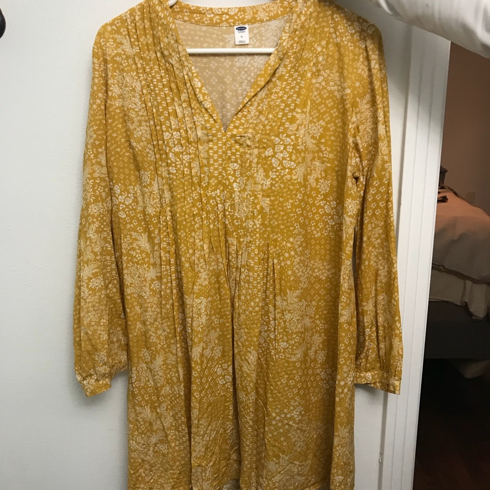 Mustard yellow day dress